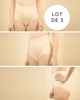 Lot de 3 - Culotte de Soutien Postnatale & Césarienne